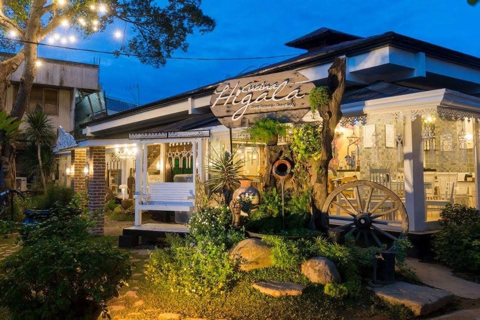 Cucina Higala restaurant exterior at dusk