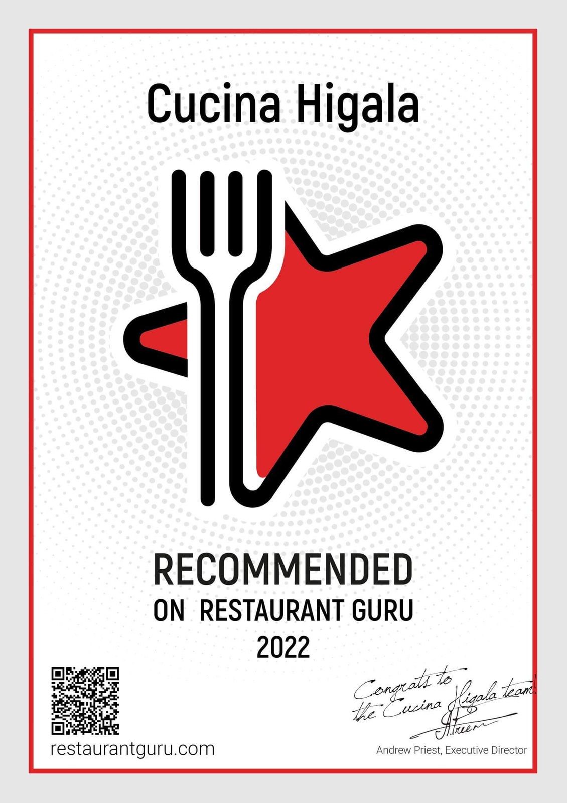 Cucina Higala - Recommended on Restaurant Guru 2022